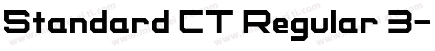 Standard CT Regular 3字体转换